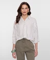 Geisha Blouse Stripes Lurex