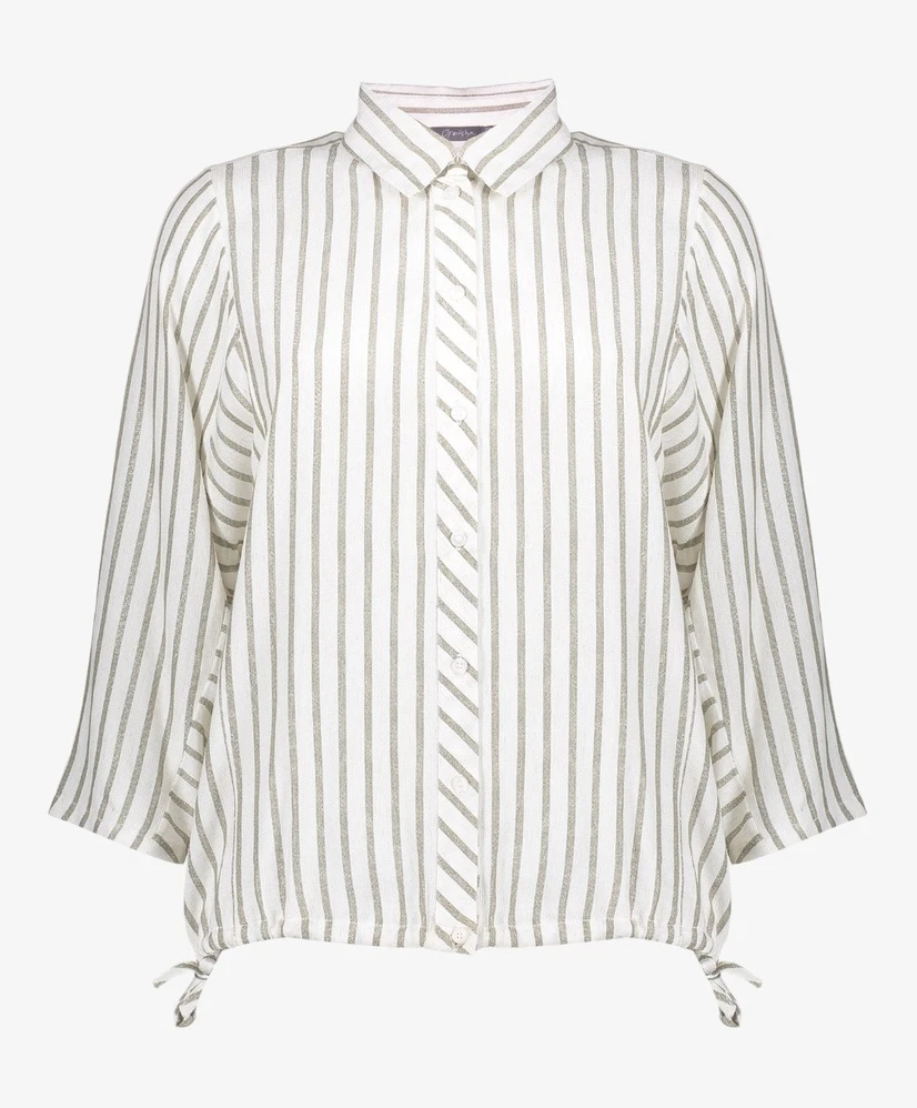 Geisha Blouse Stripes Lurex