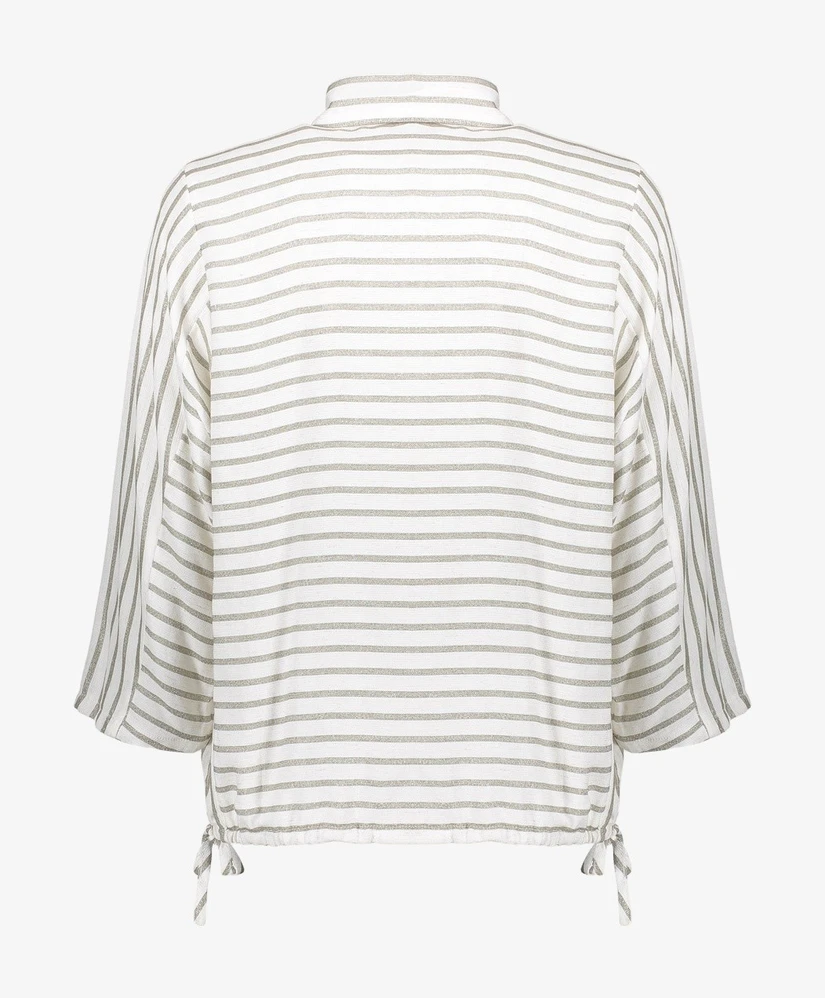Geisha Blouse Stripes Lurex