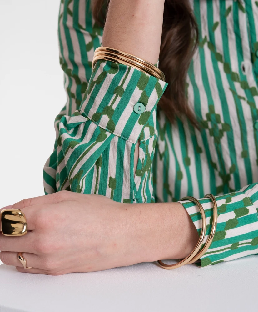 Geisha Blouse Stripes