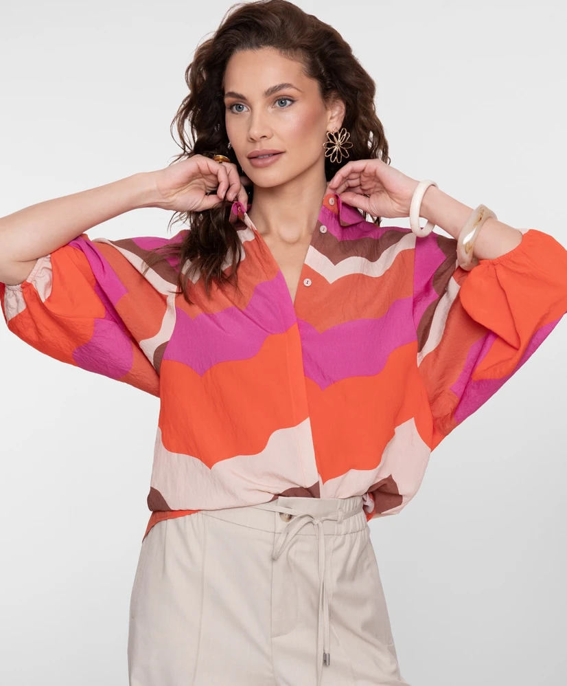 Geisha Blouse Wavy