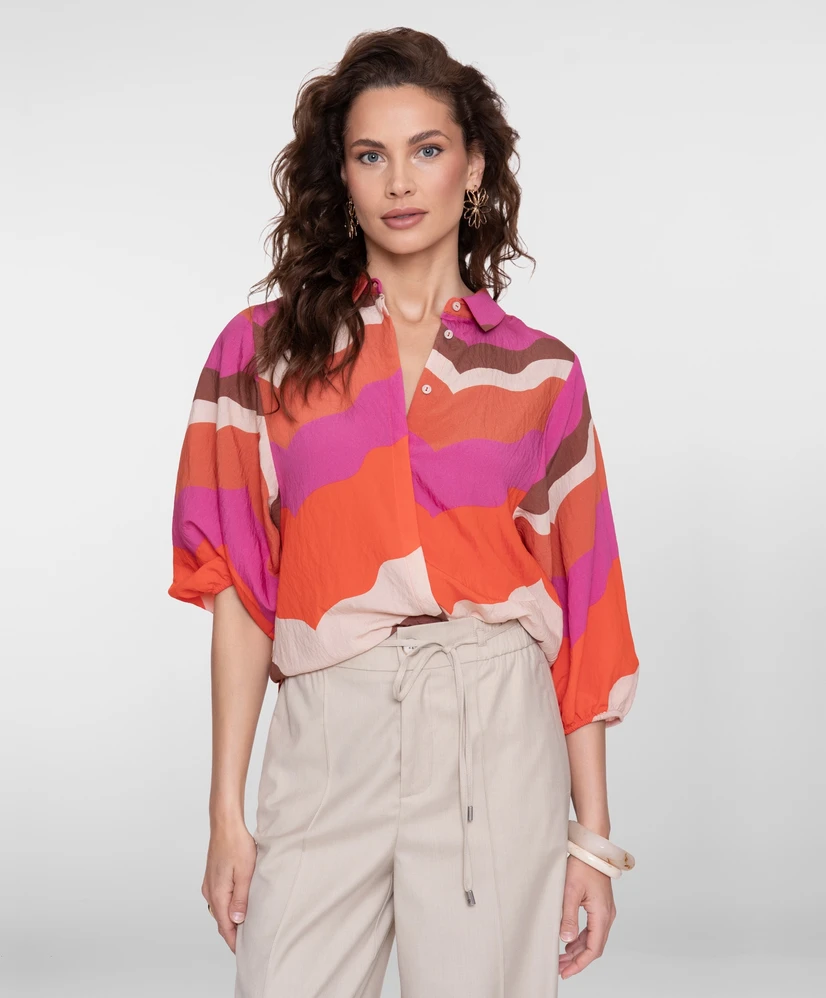 Geisha Blouse Wavy