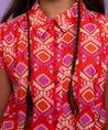 Geisha Girls Blouse Allover Print