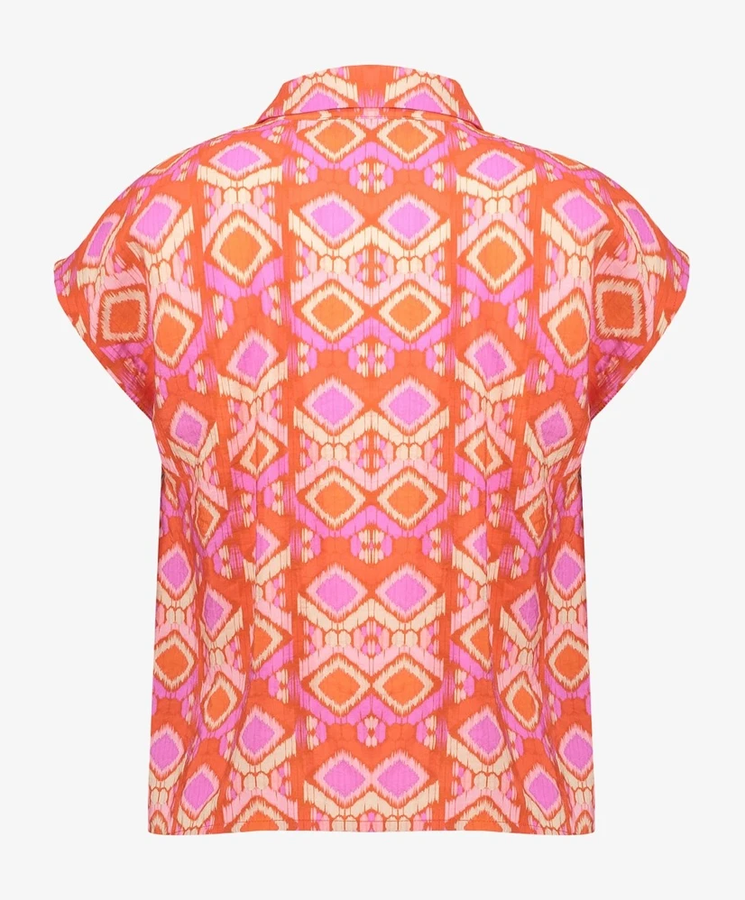 Geisha Girls Blouse Allover Print