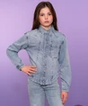 Geisha Girls Blouse Rhinestones