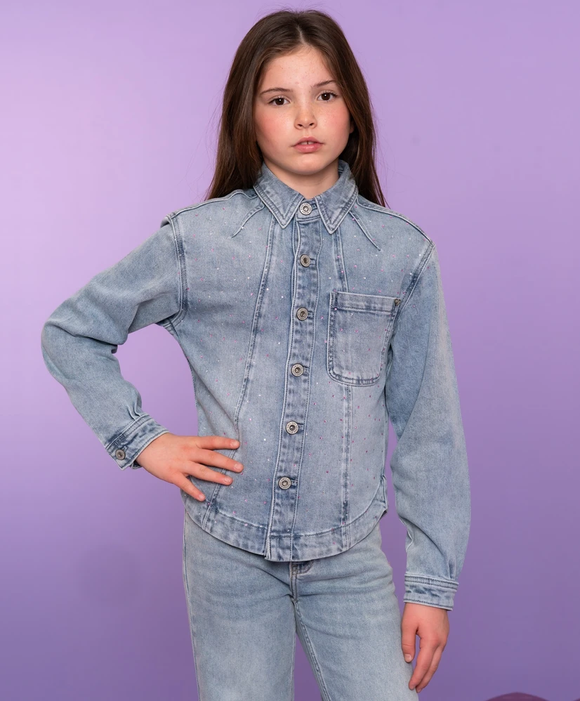 Geisha Girls Blouse Rhinestones