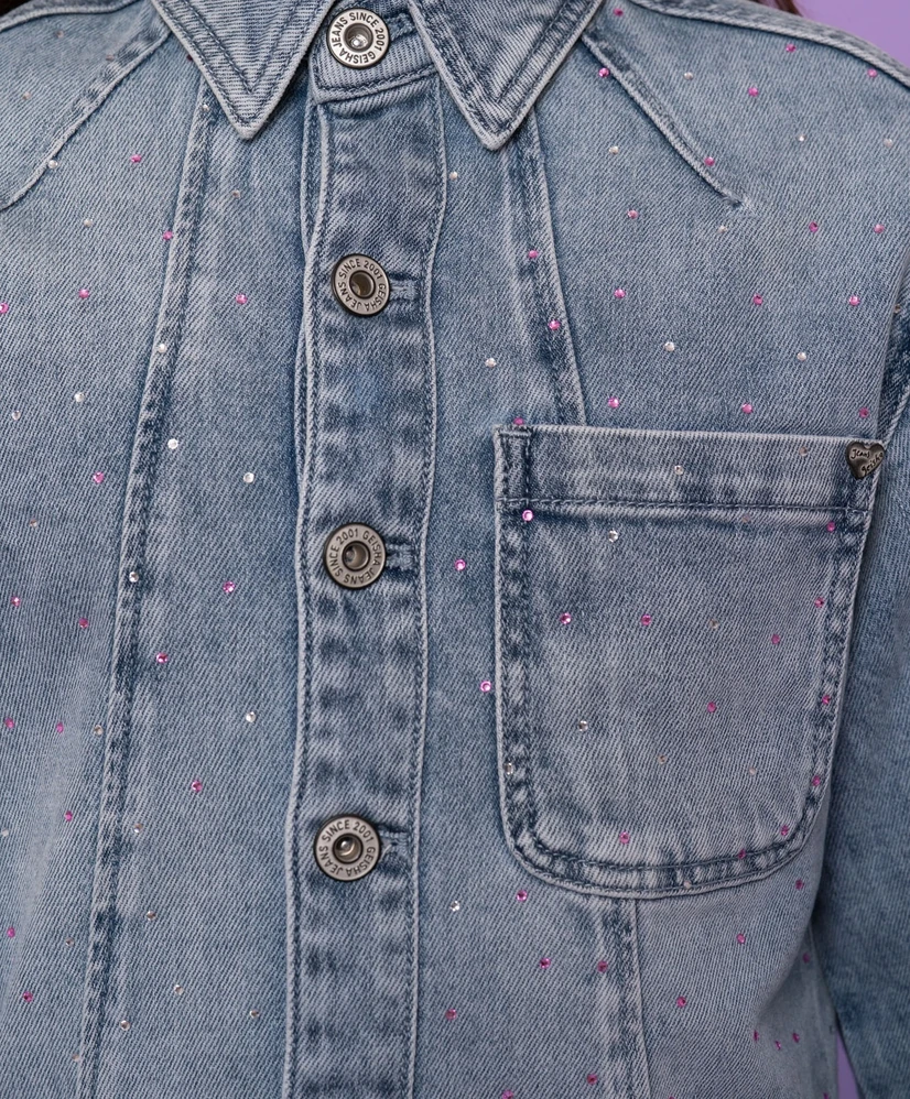 Geisha Girls Blouse Rhinestones