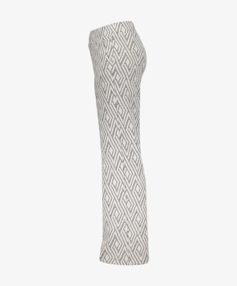 Geisha Girls Pantalon Flared Jacquard