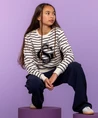 Geisha Girls Sweater Striped
