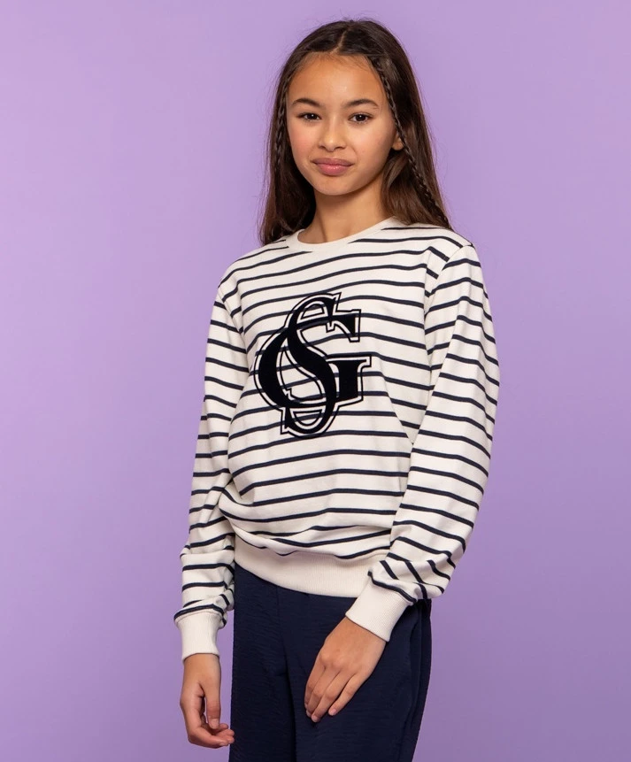 Geisha Girls Sweater Striped