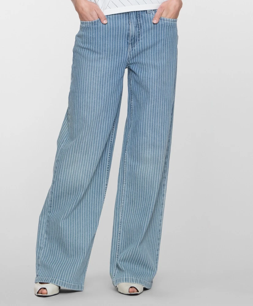 Geisha Jeans Wide Fit Stripe