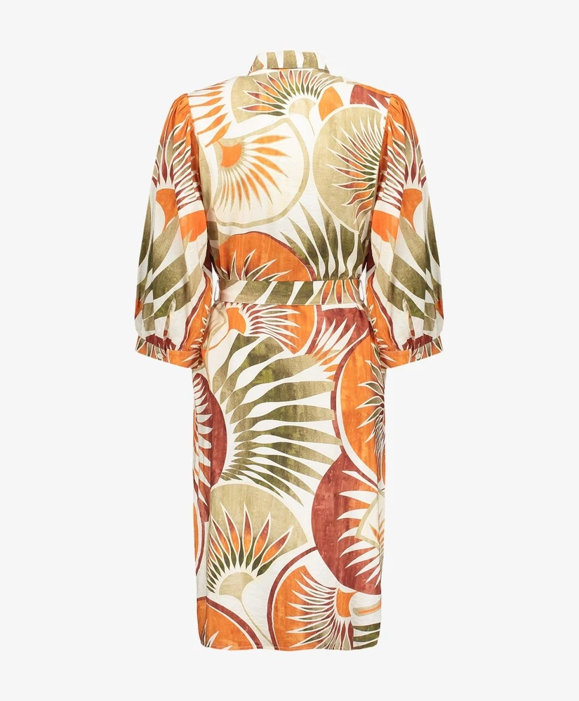 Geisha Jurk Waaier Print