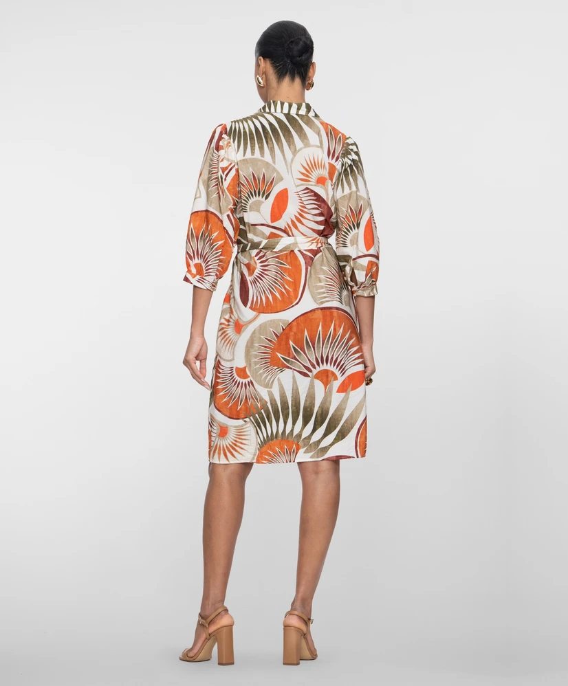 Geisha Jurk Waaier Print