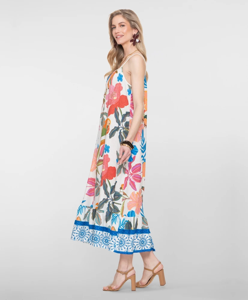 Geisha Maxi Jurk Tropical
