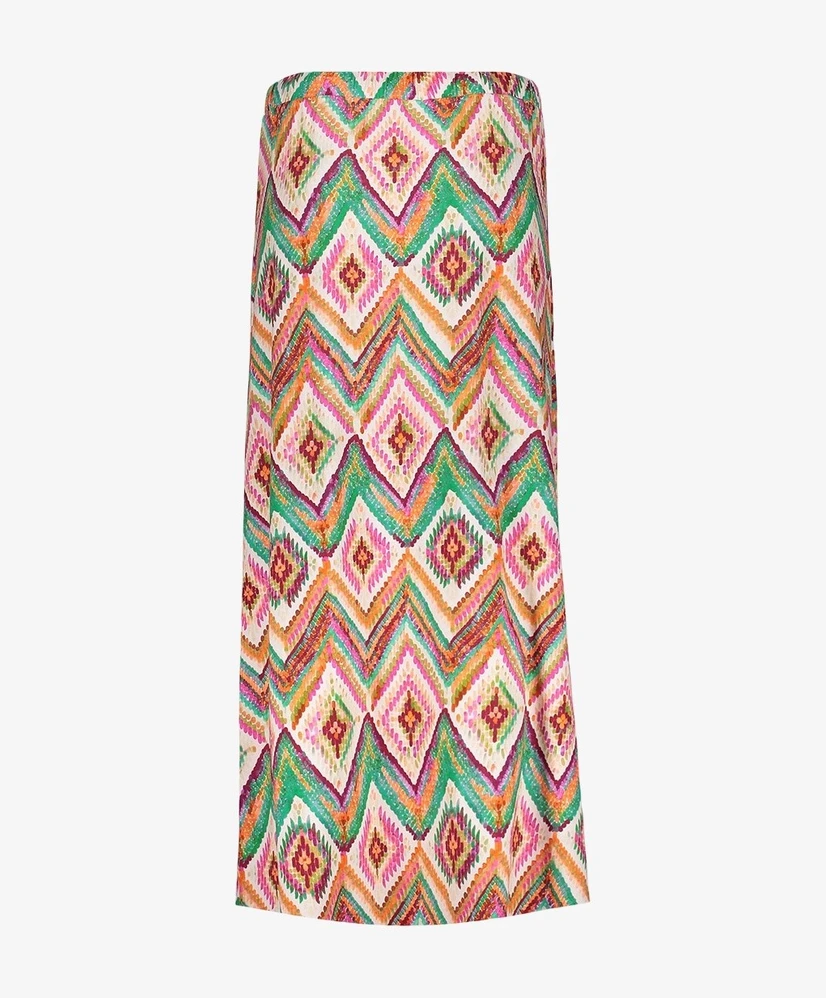 Geisha Maxi Rok Jersey Allover Print