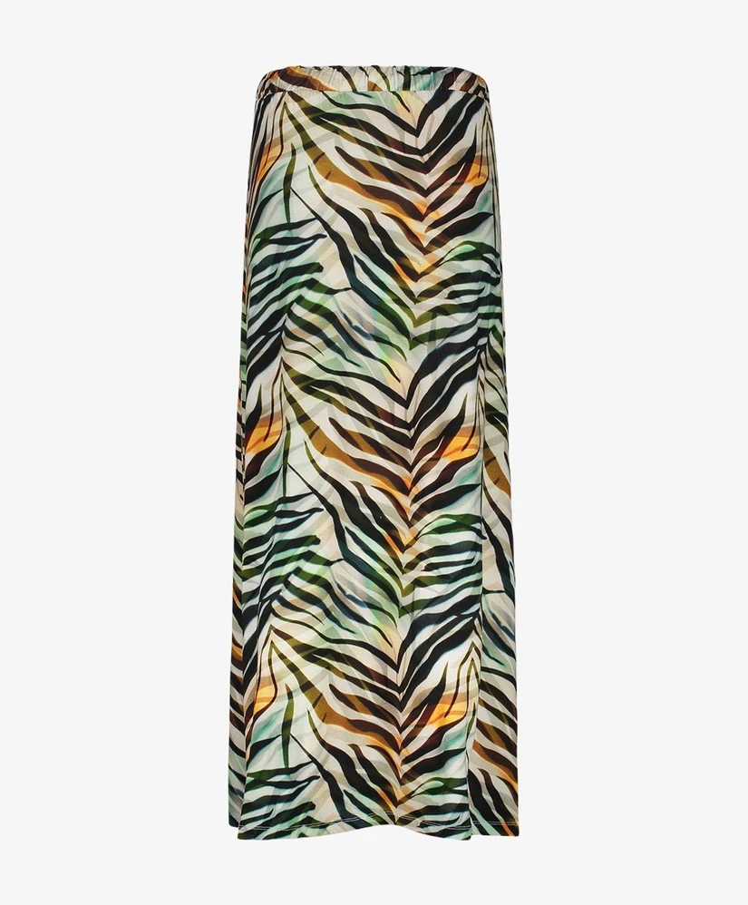 Geisha Maxi Rok Jersey Allover Print