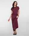 Geisha Maxi Rok Split Effen
