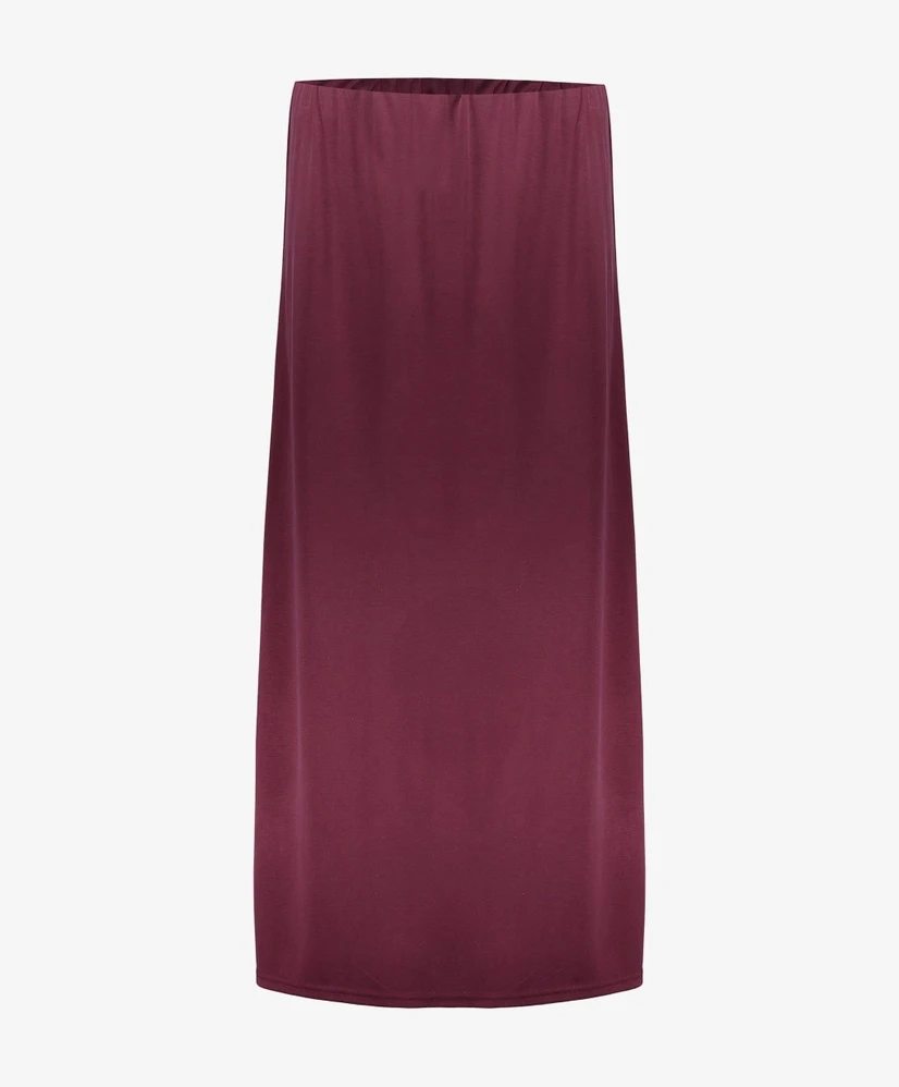 Geisha Maxi Rok Split Effen