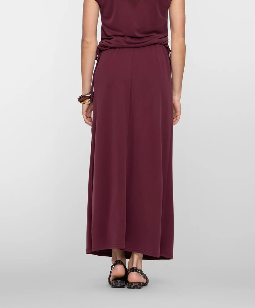 Geisha Maxi Rok Split Effen