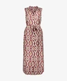 Geisha Midi Jurk Allover Aztec Print