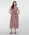 Geisha Midi Jurk Allover Aztec Print