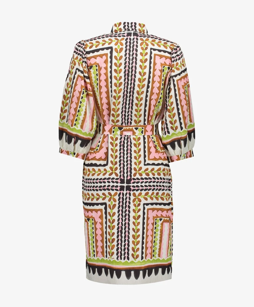 Geisha Midi Jurk Allover Print