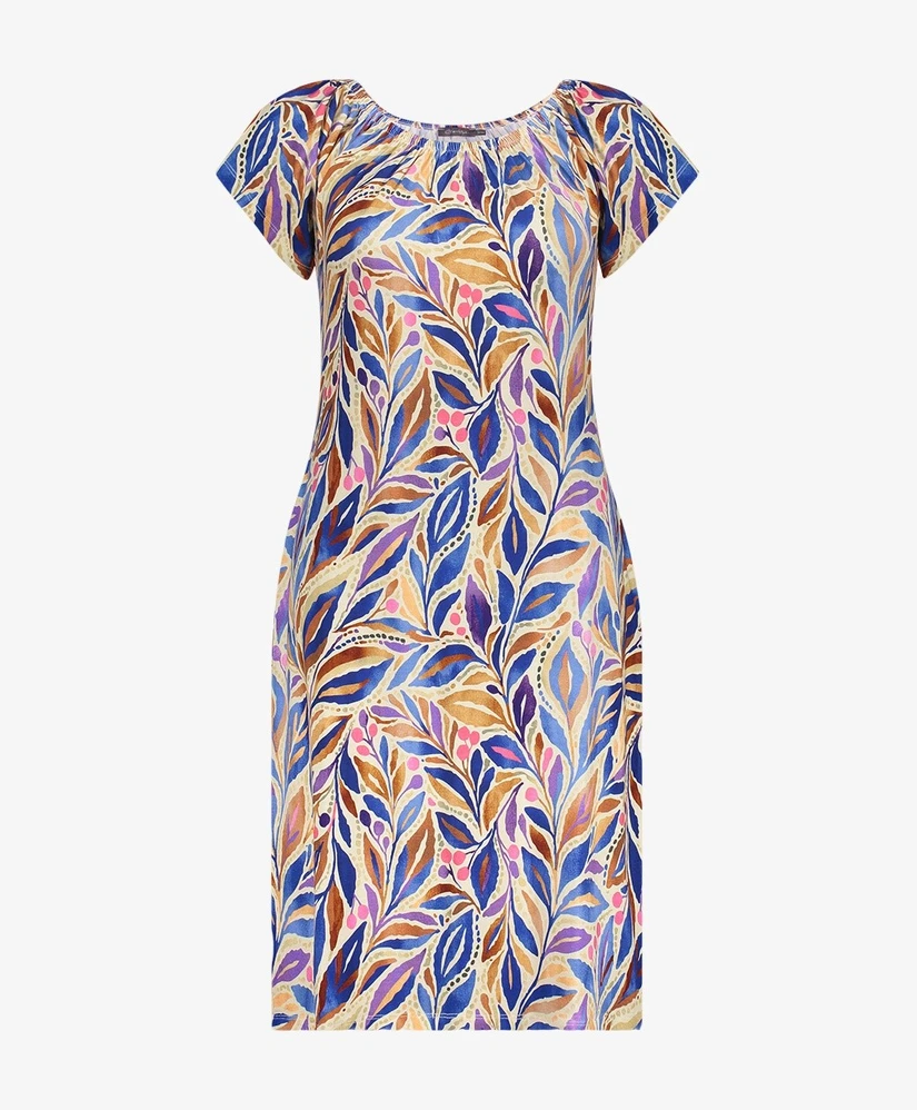 Geisha Midi Jurk Allover Print