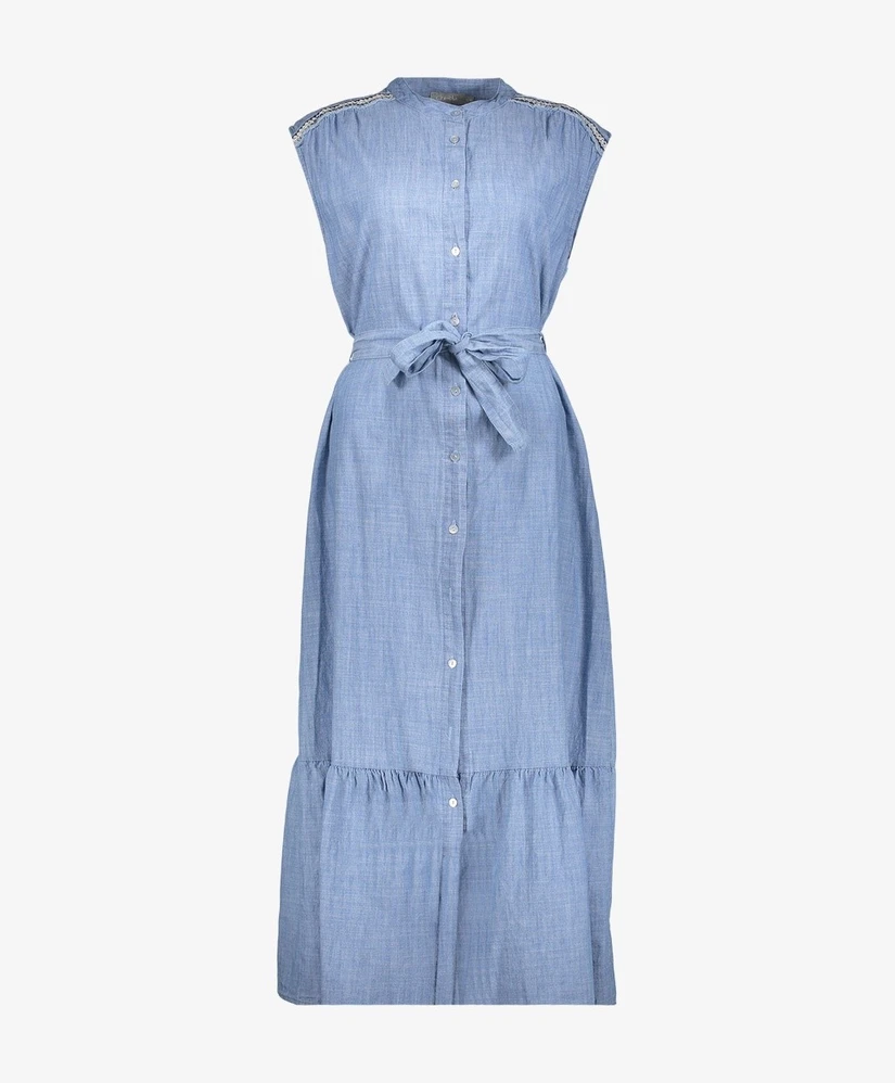 Geisha Midi Jurk Denim