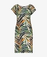 Geisha Midi Jurk Elastic Shoulder