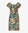 Geisha Midi Jurk Elastic Shoulder