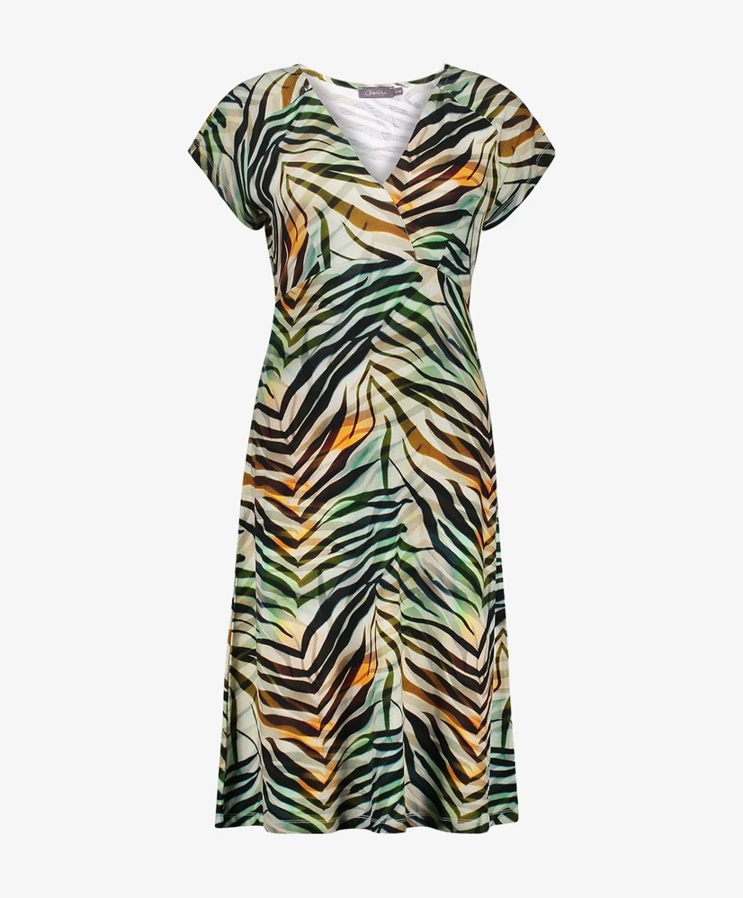 Geisha Midi Jurk Jersey Print