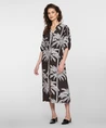 Geisha Midi Jurk Palmtrees