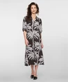 Geisha Midi Jurk Palmtrees
