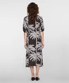 Geisha Midi Jurk Palmtrees