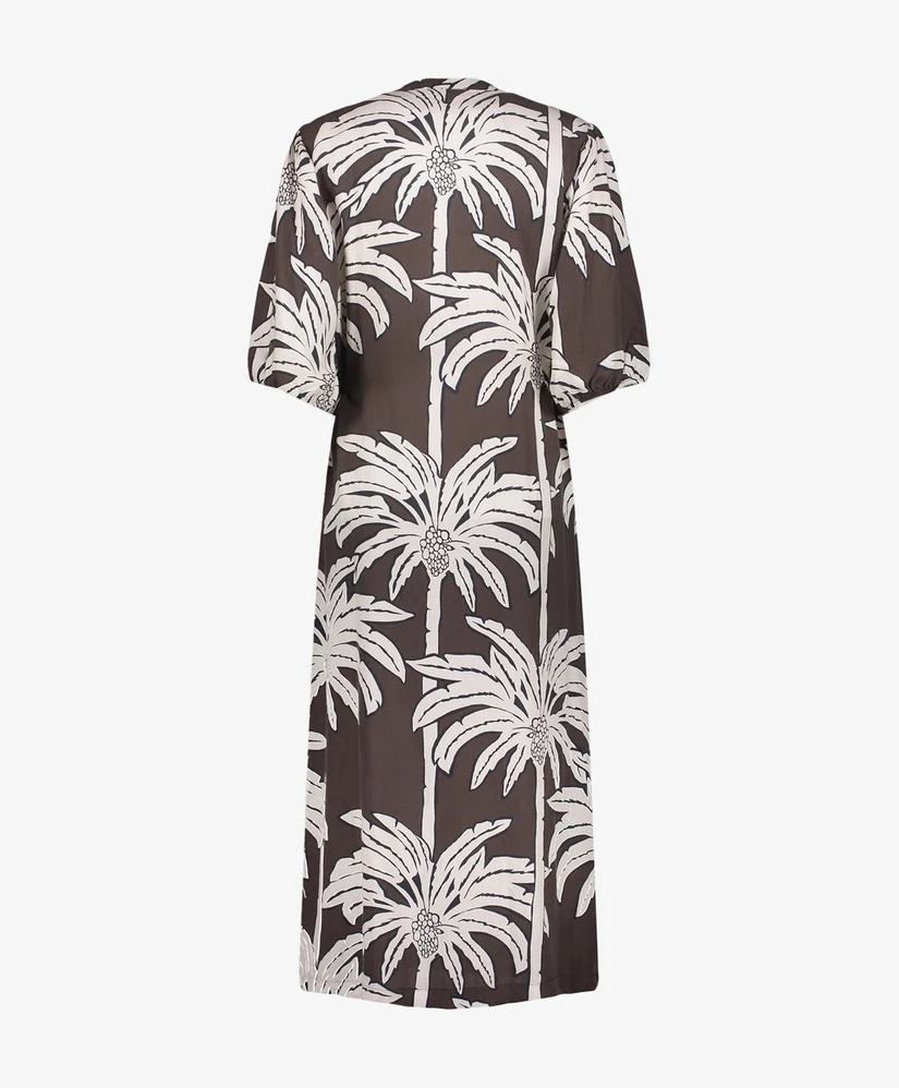 Geisha Midi Jurk Palmtrees