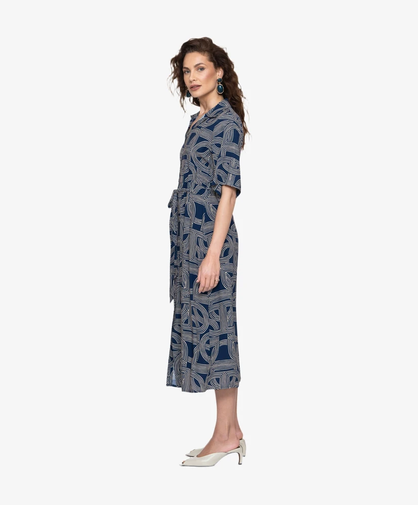 Geisha Midi Jurk Road