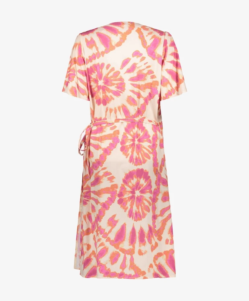 Geisha Midi Omslagjurk Dye Print