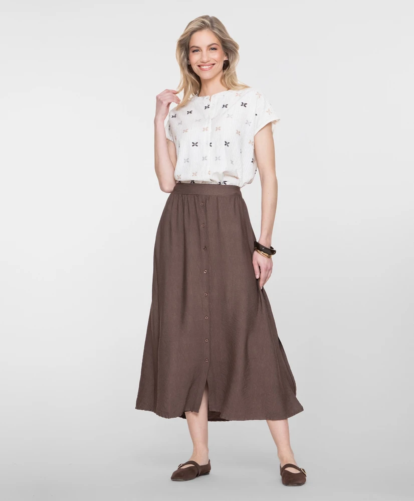 Geisha Midi Rok Buttons