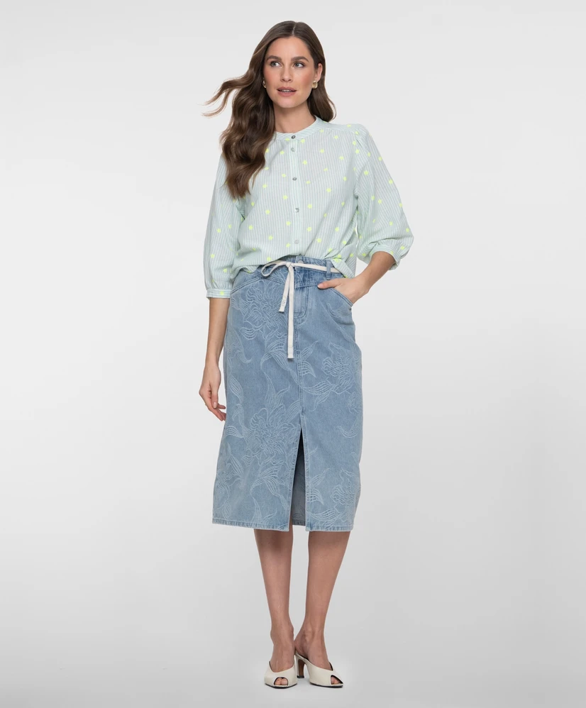 Geisha Midi Rok Flowers