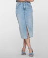 Geisha Midi Rok Uni Jeans