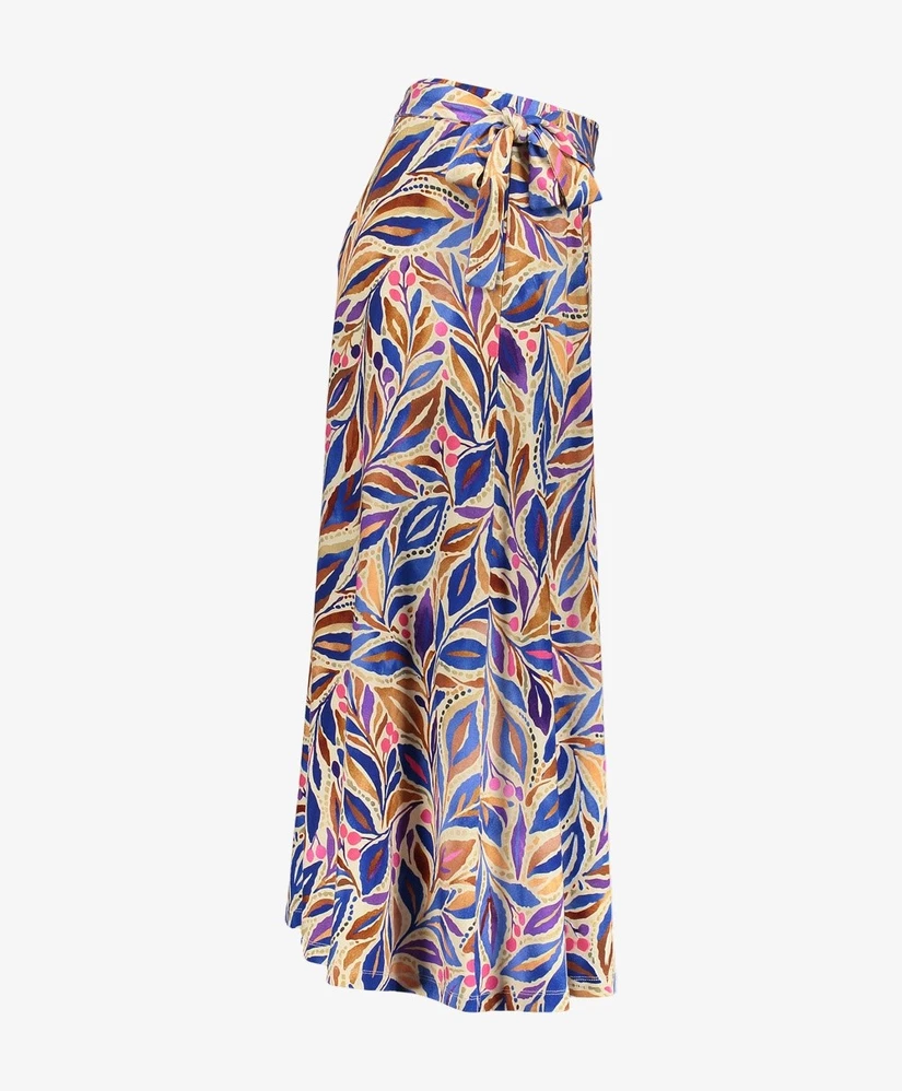 Geisha Midi Rok Uni Skirt long jersey AOP