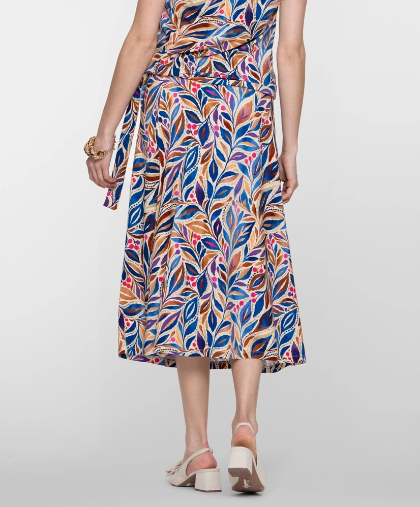 Geisha Midi Rok Uni Skirt long jersey AOP