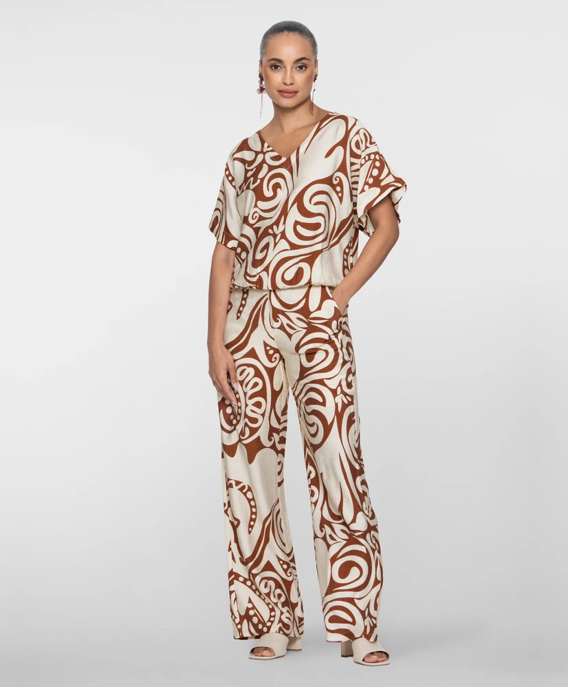 Geisha Pantalon Swirl