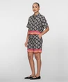 Geisha Short Colourblock Print