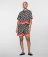 Geisha Short Colourblock Print