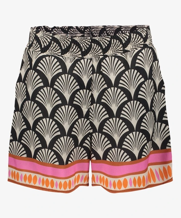 Geisha Short Colourblock Print