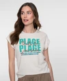 Geisha T-shirt KM T-shirt 'plage plage'