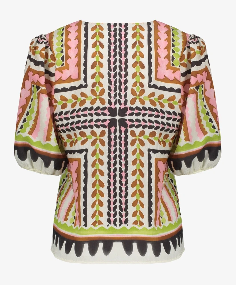 Geisha Top Allover Print