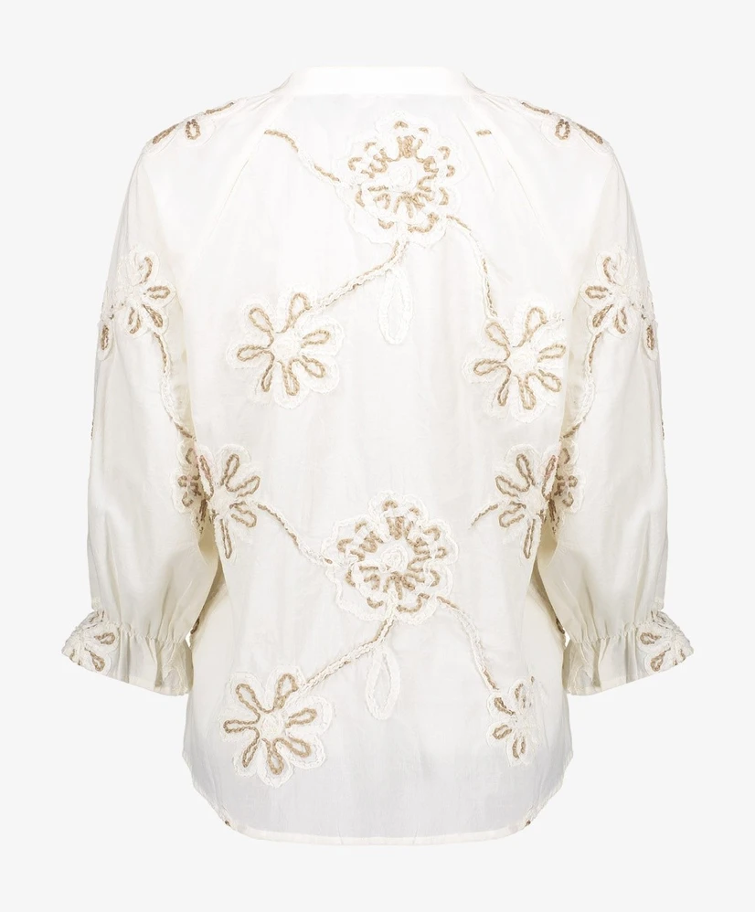 Geisha Top Embroidered