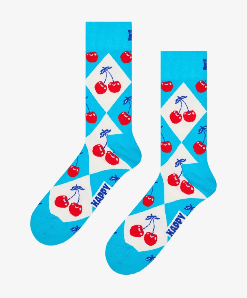 Happy Socks Sokken Cherry Argyle